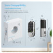 Lockly Vision Video Doorbell Smart Locks Satin Nickel Smart Wi-Fi and Bluetooth Touchscreen Keypad Electronic Deadbolt Lock