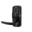 Lockly Secure Plus Latch Bluetooth Smart Locks Matte Black Smart Wi-Fi and Bluetooth Touchscreen Keypad Electronic Handle Lock
