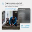 Lockly Vision Elite Video Doorbell Smart Locks Matte Black Smart Wi-Fi and Bluetooth Touchscreen Keypad Electronic Deadbolt Lock