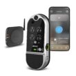 Lockly Vision Elite Video Doorbell Smart Locks Satin Nickel Smart Wi-Fi and Bluetooth Touchscreen Keypad Electronic Deadbolt Lock