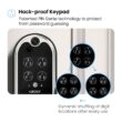 Lockly Vision Elite Video Doorbell Smart Locks Satin Nickel Smart Wi-Fi and Bluetooth Touchscreen Keypad Electronic Deadbolt Lock