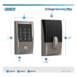Schlage Encode Plus Century Satin Nickel Smart Wi-Fi and Bluetooth Touchscreen Keypad Electronic Deadbolt Lock