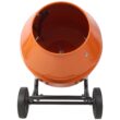Tatayosi 5CUFT-150L horizontal portable cement mixer Wheel Barrow Portable Cement Concrete Mixer 110V-60HZ orange color CSA Certificated