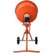 Tatayosi Orange 370-Watt Portable Electric Concrete Mixer Cement Mixing Barrow Machine Mixing Mortar with Wheel