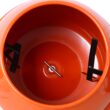 Tatayosi Orange 370-Watt Portable Electric Concrete Mixer Cement Mixing Barrow Machine Mixing Mortar with Wheel