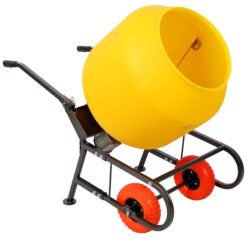 Tatayosi 6 CUFT-170L Portable Electric Poly Drum Concrete Mixer Heavy Duty Power Cement Mixing Machine for Mortar Stucco and Fodder