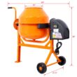 Tatayosi Cement Mixer 3 Cu Ft Electric Concrete Mixer Machine 110v AC Motor Portable Power Cement Mixers for Mortar Stucco and Fodder