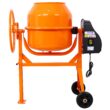 Tatayosi 5 Cu ft Orange Electric Portable Power Cement Concrete Mixer Machine for Mortar Stucco and Fodder