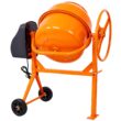Tatayosi 5 Cu ft Orange Electric Portable Power Cement Concrete Mixer Machine for Mortar Stucco and Fodder