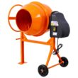 Tatayosi 5 Cu ft Orange Electric Portable Power Cement Concrete Mixer Machine for Mortar Stucco and Fodder