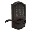 Schlage Encode Lever Camelot-Accent Aged Bronze Smart Wi-Fi and Bluetooth Touchscreen Keypad Electronic Handle Lock
