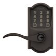 Schlage Encode Lever Camelot-Accent Aged Bronze Smart Wi-Fi and Bluetooth Touchscreen Keypad Electronic Handle Lock