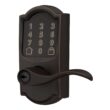 Schlage Encode Lever Camelot-Accent Aged Bronze Smart Wi-Fi and Bluetooth Touchscreen Keypad Electronic Handle Lock