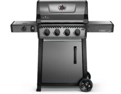 NAPOLEON Freestyle 425 Graphite Grey 4 -Burner Liquid Propane Gas Grill 1 -Side Burner