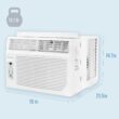 Keystone Large Room Window Air Conditioner with Heater, Remote Included ( 230-Volt , 12000-BTU )