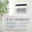 Keystone Inverter Medium Room Window Air Conditioner with Heater, Remote Included ( 115-Volt , 8000-BTU )