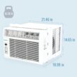 Keystone Medium Room Window Air Conditioner , Remote Included ( 115-Volt , 10000-BTU )