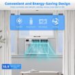 Antarctic Star 120-Volt 8000-BTU White Medium Room Window Air Conditioner Remote Included