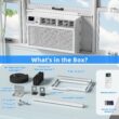 Antarctic Star 120-Volt 8000-BTU White Medium Room Window Air Conditioner Remote Included