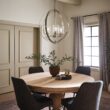 Kichler Winslow 3 -Light Brushed Nickel Cage Seeded glass Metal Chandelier