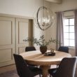Kichler Winslow 3 -Light Brushed Nickel Cage Seeded glass Metal Chandelier