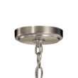 Kichler Winslow 3 -Light Brushed Nickel Cage Seeded glass Metal Chandelier