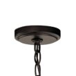 Kichler Winslow 3 -Light Bronze Cage Seeded glass Metal Chandelier