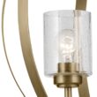 Kichler Winslow 3 -Light Polished Gold Seeded glass Steel Chandelier