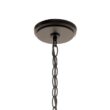 Kichler Armida 5 -Light Antique Bronze Etched glass Metal Chandelier