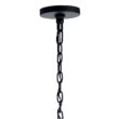 Kichler Barrington 9 -Light Distressed Black Seeded glass Metal Chandelier