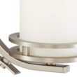 Kichler Hendrik 3 -Light Nickel Etched glass Metal Chandelier