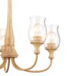 Kichler Melis 5 -Light Polished Brown Clear glass Steel Chandelier
