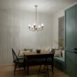 Kichler Melis 5 -Light Polished Brown Clear glass Steel Chandelier