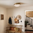 Kichler Bretta 17.75-in Brushed Natural Brass Indoor 3 -Light Flush Mount Light