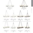 Kichler Circolo 6 -Light Bronze Clear glass Metal Chandelier