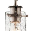 Kichler Braelyn 3 -Light Pewter Seeded glass Metal Chandelier