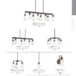 Kichler Braelyn 3 -Light Pewter Seeded glass Metal Chandelier
