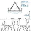 Kichler Braelyn 3 -Light Bronze Seeded glass Metal Chandelier