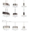 Kichler Roswell 1 -Light Brushed Nickel Modern/contemporary Etched glass Geometric Small Hanging Pendant Light