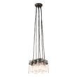 Kichler Brinley 6 -Light Olde Bronze Transitional Clear glass Jar Medium Hanging Pendant Light