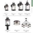 Kichler Ashland Bay 12-in Weathered Zinc Outdoor 1 -Light Flush Mount Light with Opal Glass