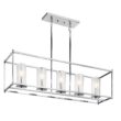 Kichler Crosby 5 -Light Polished Chrome Cage Clear glass Metal Chandelier