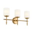 Kichler Ali 23.25-in 3 Light Brushed Gold Traditional Bathroom Vanity light