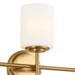 Kichler Ali 23.25-in 3 Light Brushed Gold Traditional Bathroom Vanity light