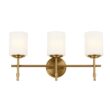 Kichler Ali 23.25-in 3 Light Brushed Gold Traditional Bathroom Vanity light