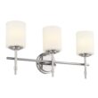 Kichler Ali 23.25-in 3 Light Polished Nickel Traditional Bathroom Vanity light