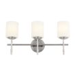 Kichler Ali 23.25-in 3 Light Polished Nickel Traditional Bathroom Vanity light