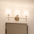 Kichler Ali 23.25-in 3 Light Polished Nickel Traditional Bathroom Vanity light