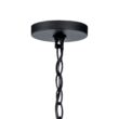 Kichler Crosby 5 -Light Black Clear glass Metal Chandelier
