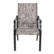 Nuu Garden 7 -Piece Black Patio Dining Set Aluminum Rectangle Table with 6 Stationary Chairs